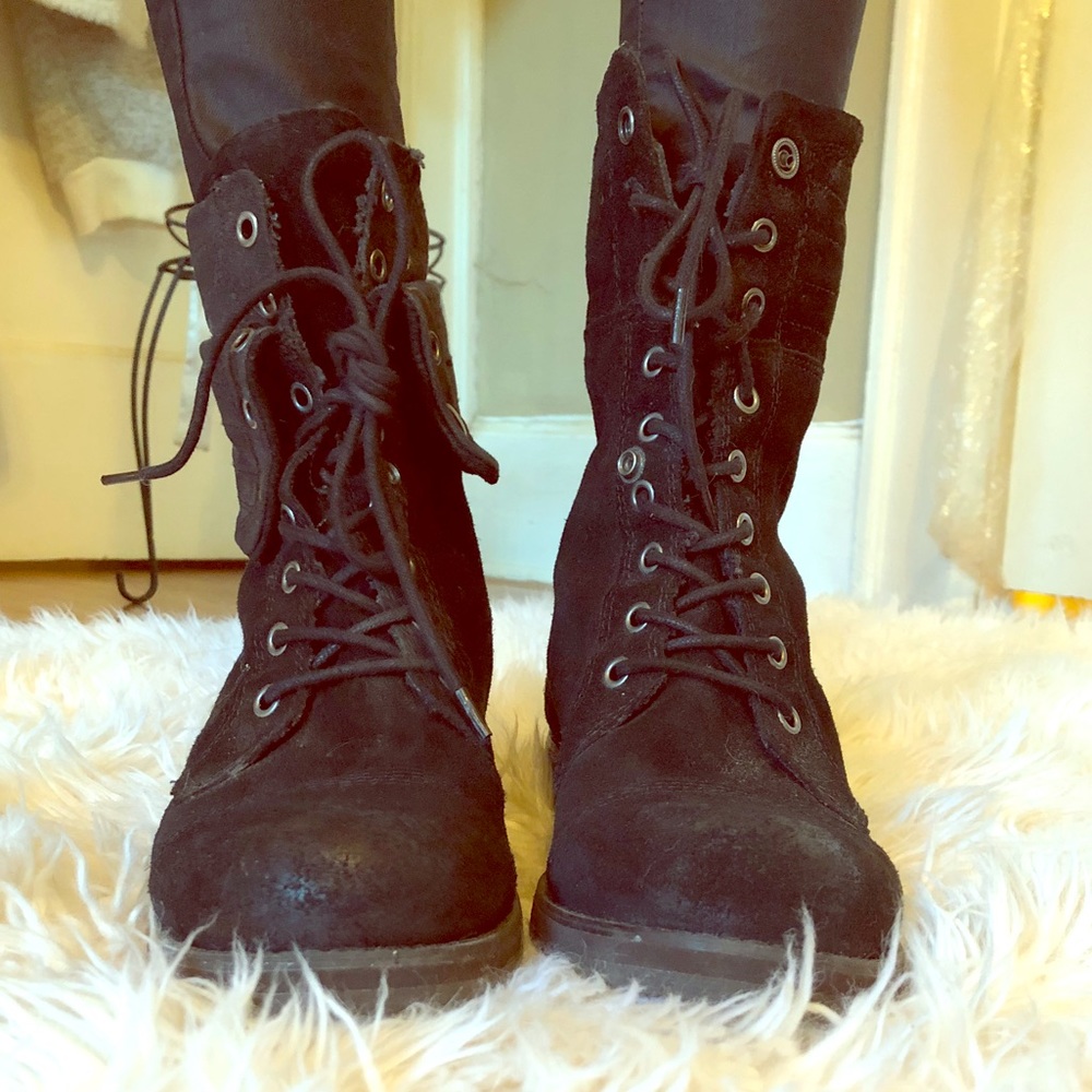 Versatile Nine West Combat Boots